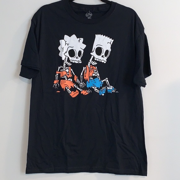 THE SIMPSONS HEX AND THE CITY TEE IN BLACK Sz L - Picture 3 of 7